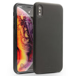 QIALINO Genuine Leather Coated PC Phone Casing for iPhone XS Max 6.5 inch