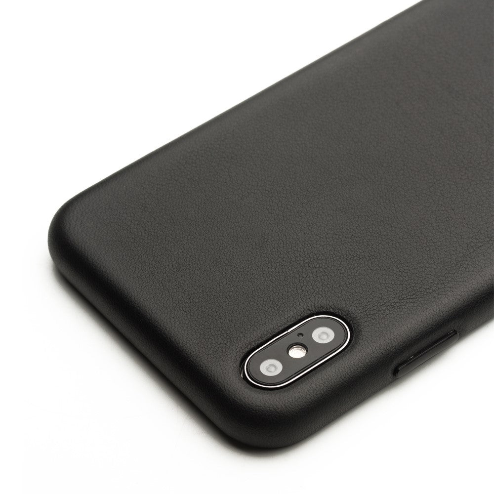 QIALINO Genuine Leather Coated PC Phone Casing for iPhone XS Max 6.5 inch