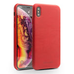 QIALINO Genuine Leather Coated PC Phone Casing for iPhone XS Max 6.5 inch