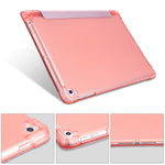 PU-læder tablet-cover til iPad 9,7" (2018) / (2017) / Air 2 / Air (2013) tredobbelt stativ beskyttelsescover indbygget penholder