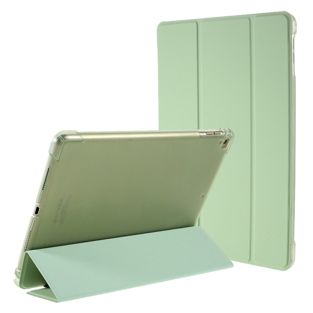 PU-læder tablet-cover til iPad 9,7" (2018) / (2017) / Air 2 / Air (2013) tredobbelt stativ beskyttelsescover indbygget penholder