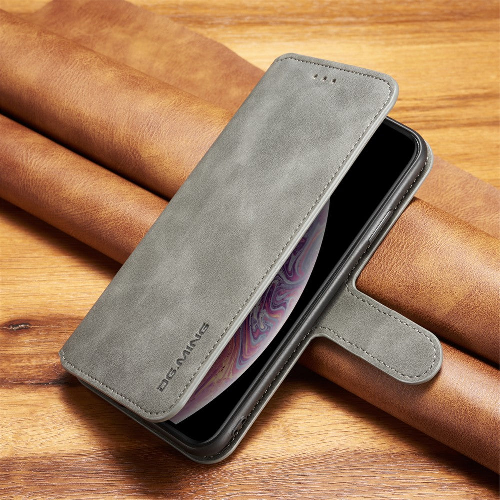 DG.MING pungcover i retrostil med PU-læder til iPhone XS Max 6,5 tommer