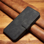DG.MING pungcover i retrostil med PU-læder til iPhone XS Max 6,5 tommer