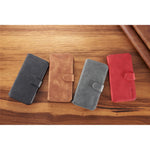 DG.MING Retro Style Wallet Cell Phone Cover for iPhone 7/8/SE (2022)/SE (2020) Leather Stand Case