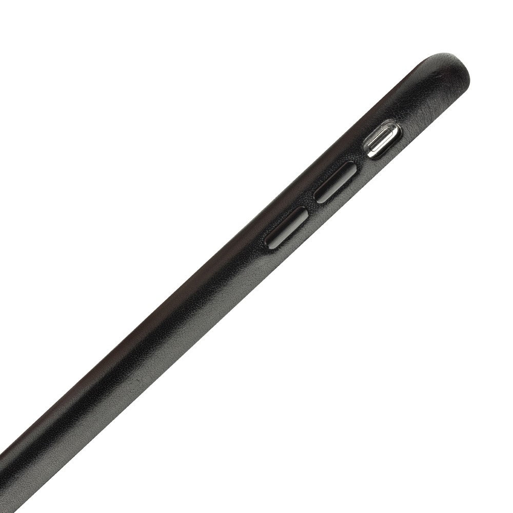 QIALINO til iPhone XS Max 6,5 tommer PC-hardcase beklædt med ægte læder