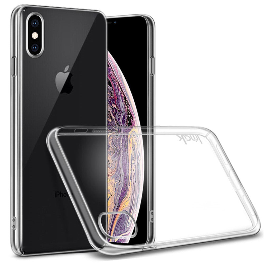 IMAK Crystal Case II Pro+ ridsefast PC-etui + beskyttelsesfilm til iPhone XS Max 6,5 tommer