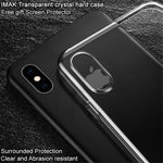 IMAK Crystal Case II Pro+ ridsefast PC-etui + beskyttelsesfilm til iPhone XS Max 6,5 tommer