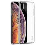 IMAK Crystal Case II Pro+ ridsefast PC-etui + beskyttelsesfilm til iPhone XS Max 6,5 tommer