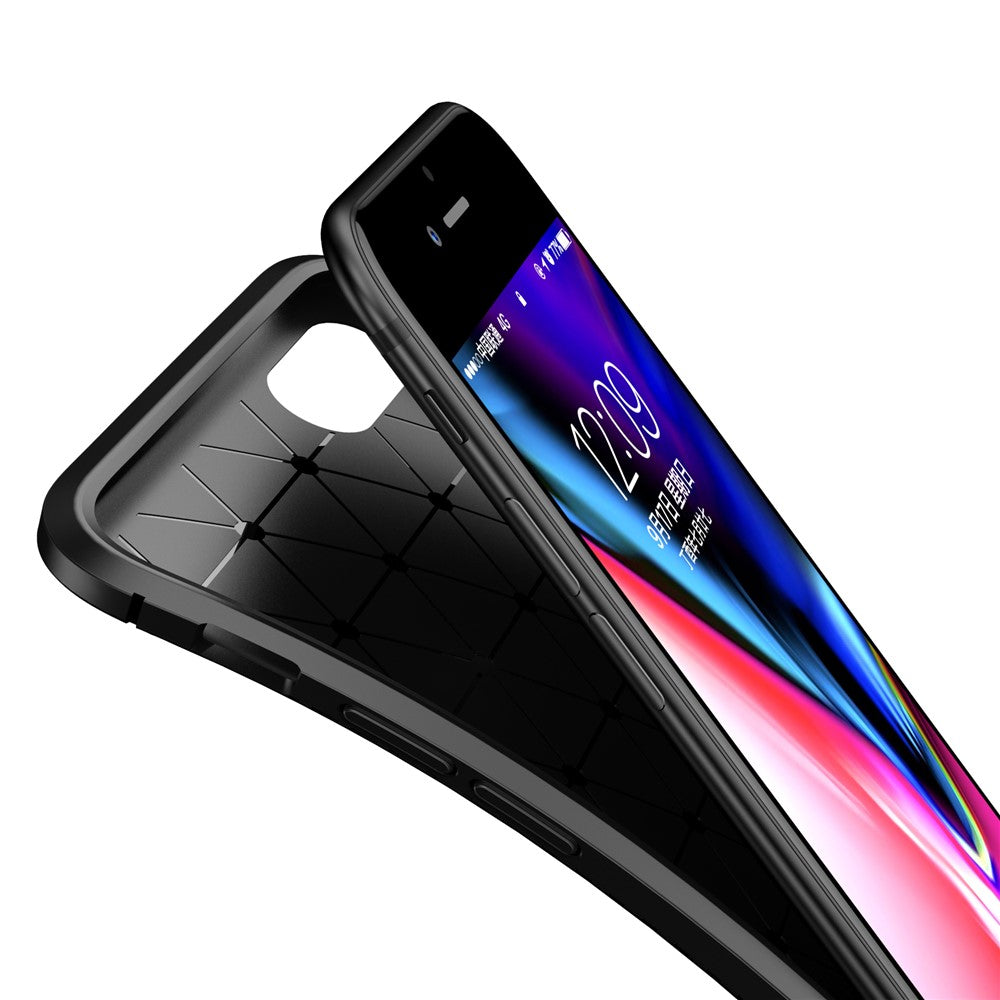 Beetle Series Carbon Fiber TPU Protection Cellphone Case for iPhone 7 / 8 / SE (2020) / SE (2022)