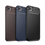 Beetle Series Carbon Fiber TPU Protection Cellphone Case for iPhone 7 / 8 / SE (2020) / SE (2022)