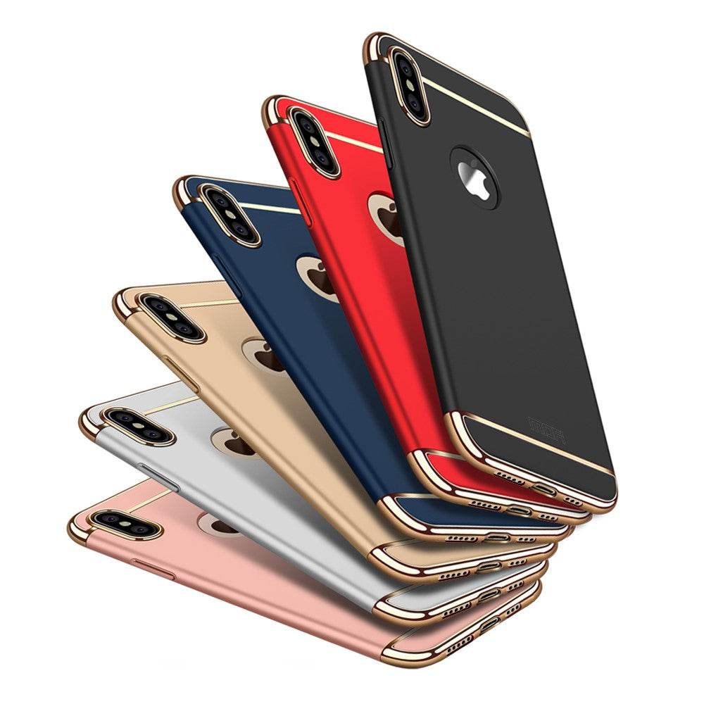 MOFI Guard Series Aftageligt 3-i-1 Forkromet Plastik Cover til iPhone XS Max 6,5 tommer