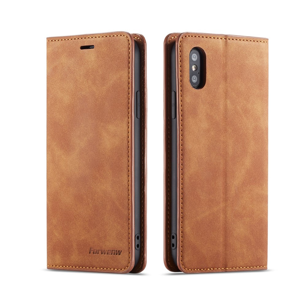 FORWENW Fantasy Series Silky Touch Leather Wallet Case for iPhone XS Max 6.5 inch