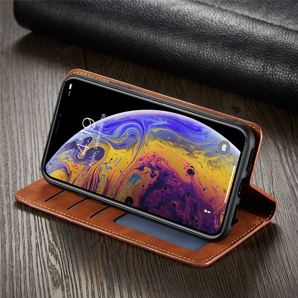 FORWENW Fantasy Series Silky Touch Leather Wallet Case for iPhone XS Max 6.5 inch
