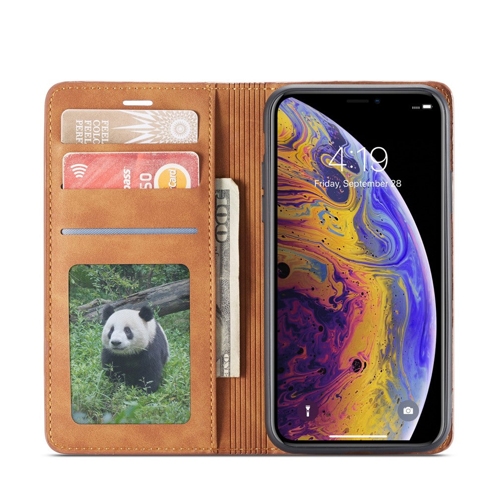 FORWENW Fantasy Series Silky Touch Leather Wallet Case for iPhone XS Max 6.5 inch