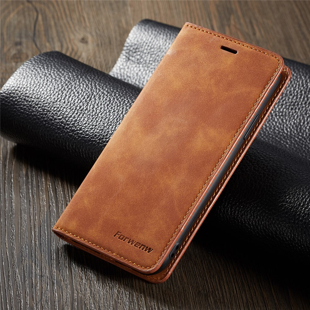 FORWENW Fantasy Series Silky Touch Leather Wallet Case for iPhone XS Max 6.5 inch