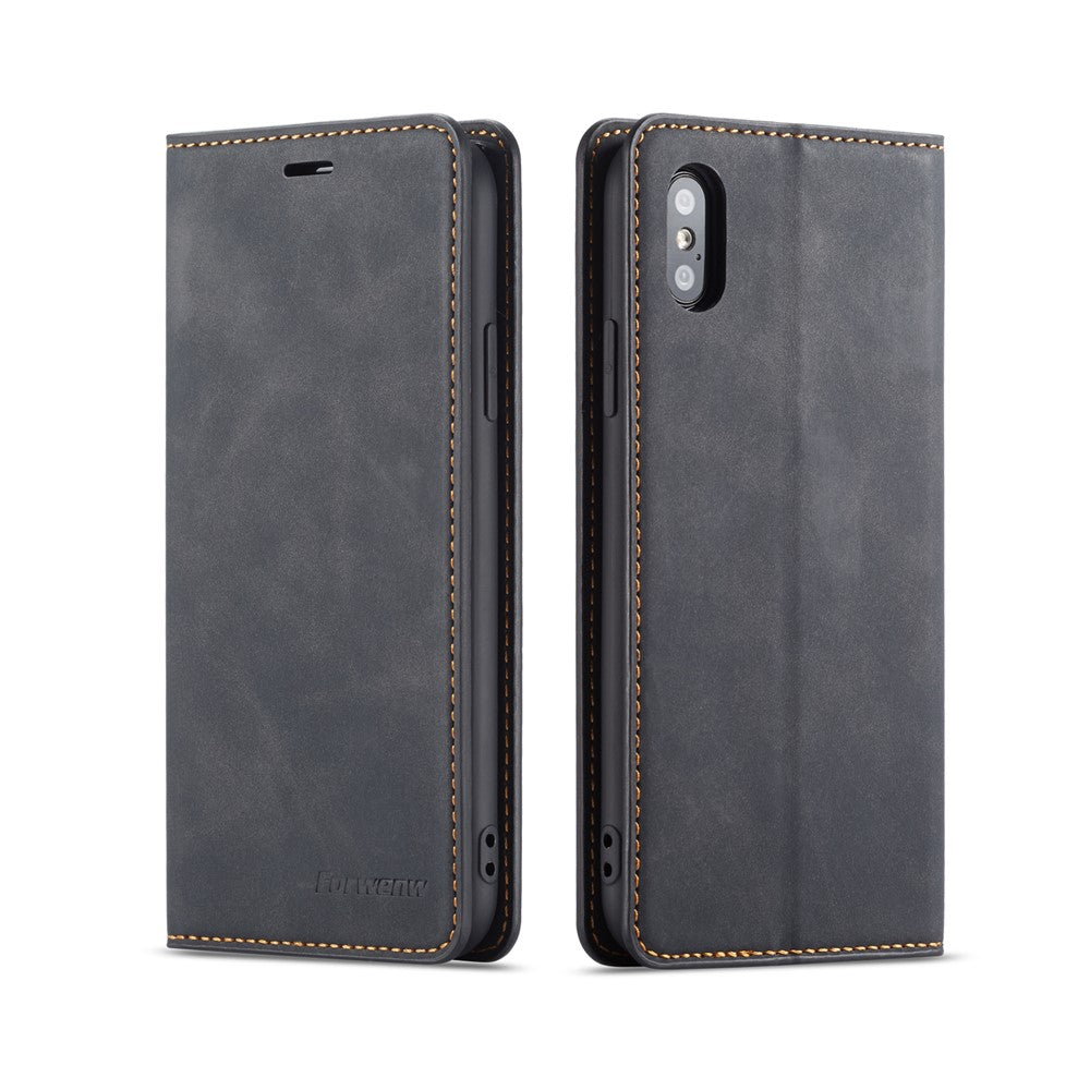 FORWENW Fantasy Series Silky Touch Leather Wallet Case for iPhone XS Max 6.5 inch