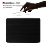 Tablet med cover til iPad Air 11 (2026) / (2025) / (2024) / Air (2022) / (2020) / Pro 11 tommer (2018), magnetisk tiltrækning, tredobbelt smart-læderetui