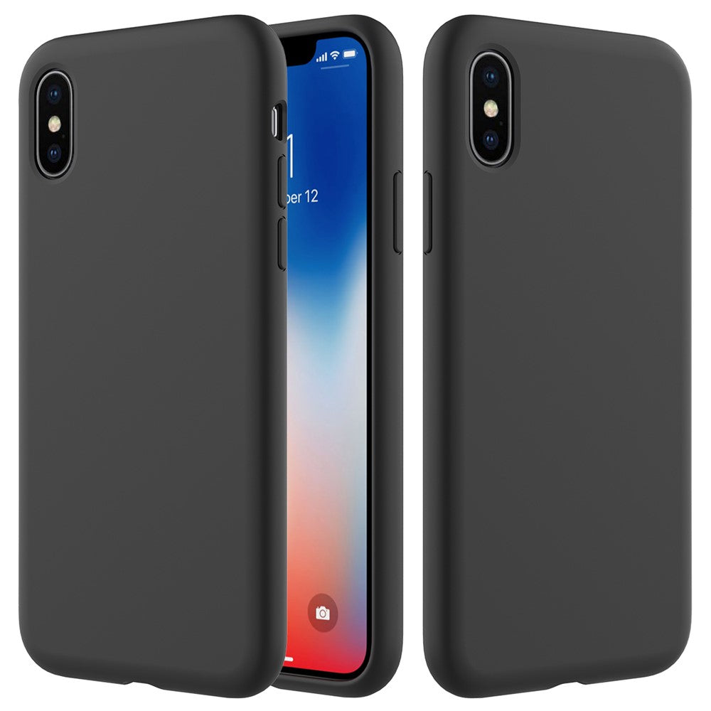 Edge Wrapped Liquid Silicone Case for iPhone XS Max 6.5 inch