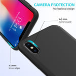 Edge Wrapped Liquid Silicone Case for iPhone XS Max 6.5 inch