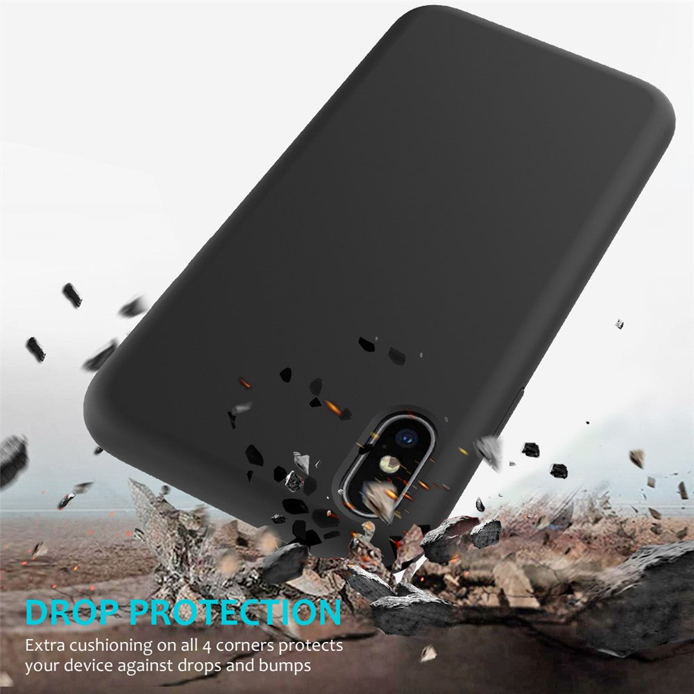 Edge Wrapped Liquid Silicone Case for iPhone XS Max 6.5 inch