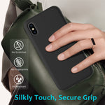 Edge Wrapped Liquid Silicone Case for iPhone XS Max 6.5 inch
