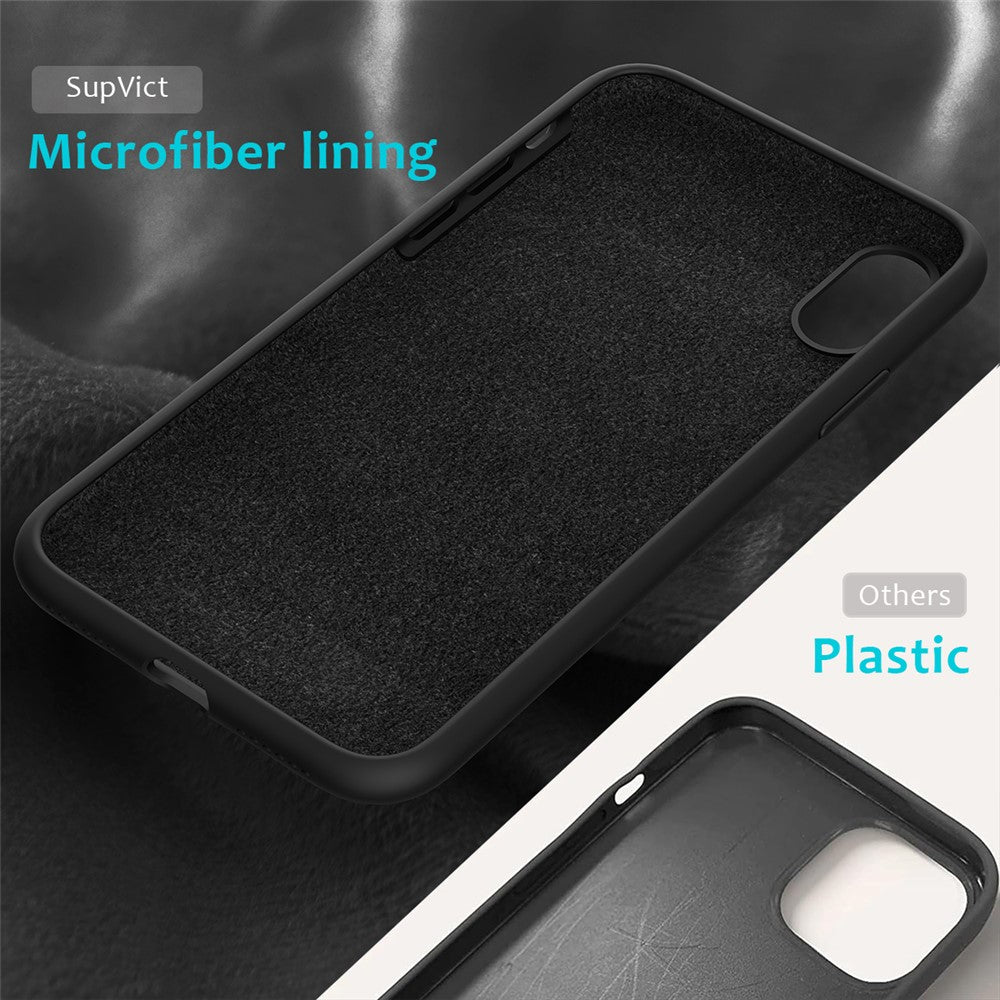 Edge Wrapped Liquid Silicone Case for iPhone XS Max 6.5 inch