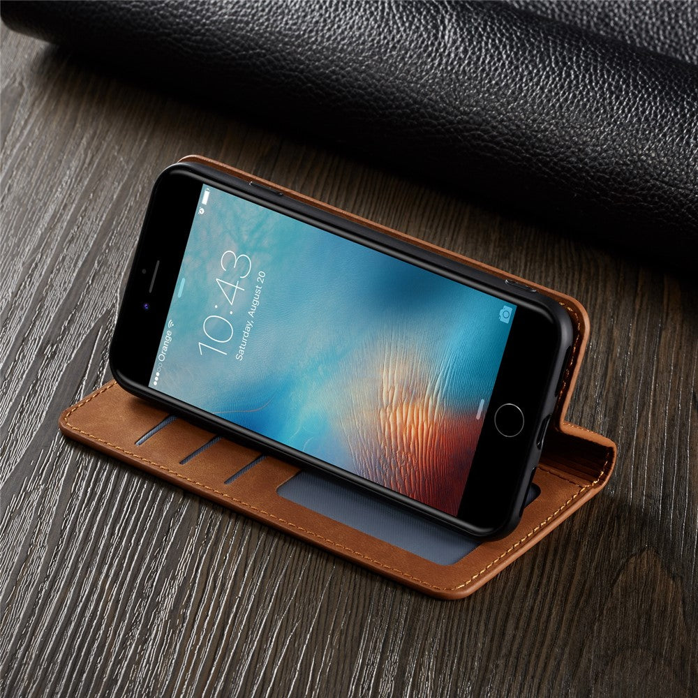 FORWENW Fantasy Series Silky Touch Leather Wallet Case for iPhone 7/8/SE (2020)/SE (2022)