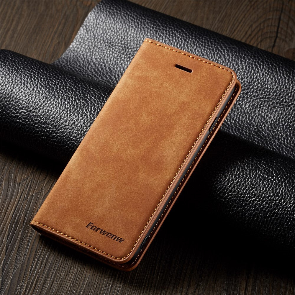 FORWENW Fantasy Series Silky Touch Leather Wallet Case for iPhone 7/8/SE (2020)/SE (2022)
