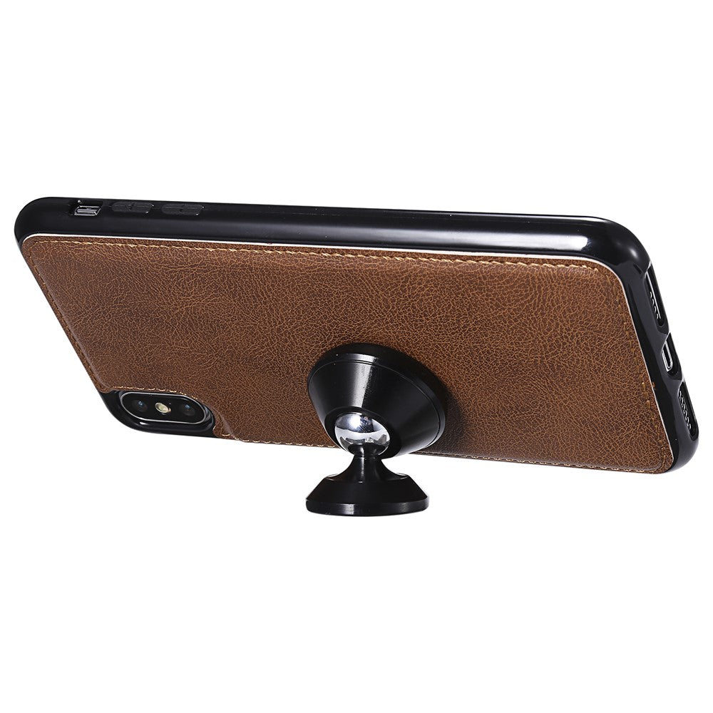 For iPhone XS Max Case 2 in 1 Detachable Magnetic Leather Wallet Mobile Cover with Strap