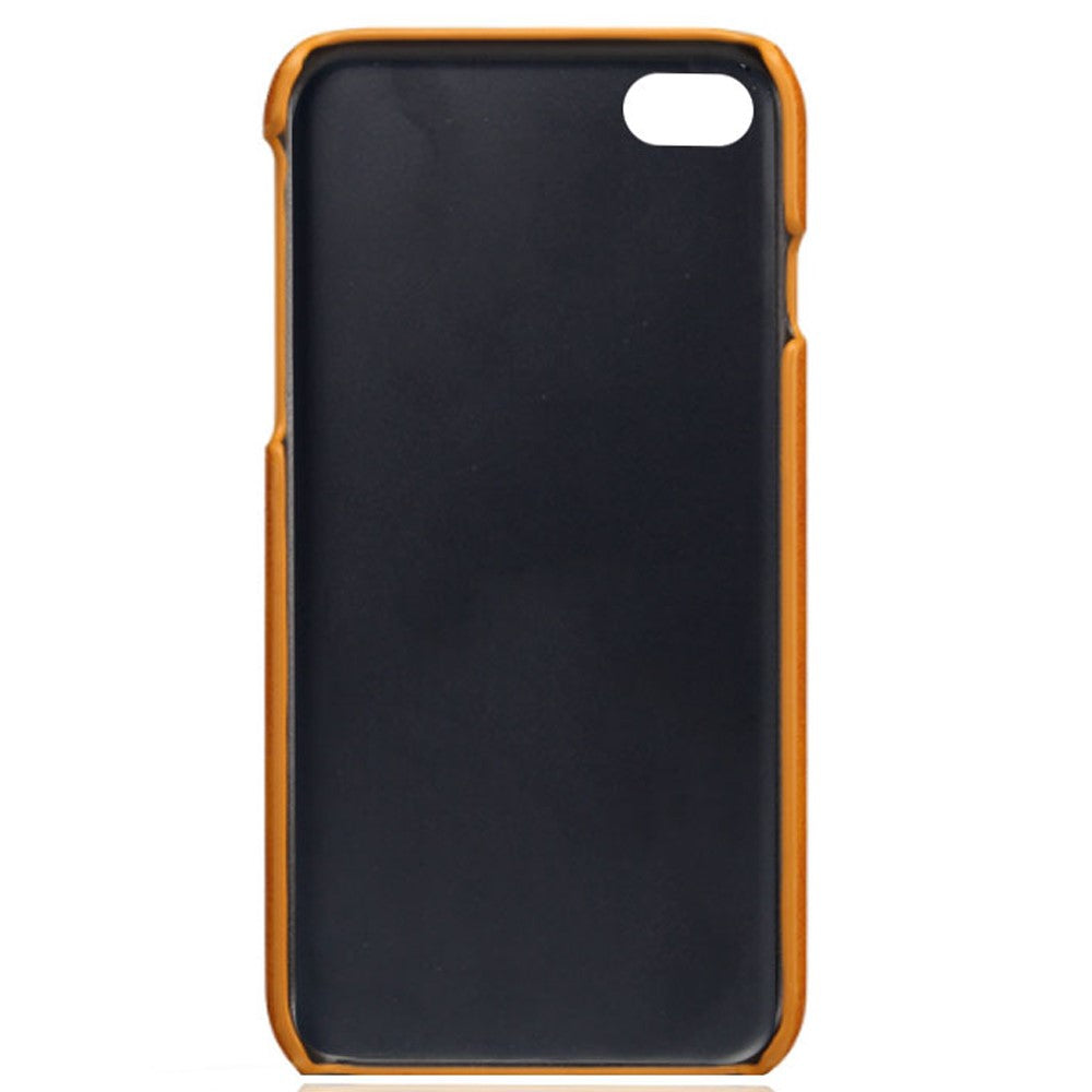 Double Card Slots Case for iPhone 8 / 7 / SE (2022) / SE (2020) 4.7 inch, PU Leather Coated PC Hard Shell Back Cover