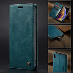 CASEME 013 Series PU Leather Wallet Mobile Phone Shell with Stand for iPhone XS Max 6.5 inch