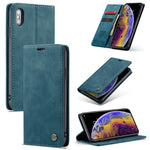 CASEME 013 Series PU Leather Wallet Mobile Phone Shell with Stand for iPhone XS Max 6.5 inch