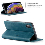 CASEME 013 Series PU Leather Wallet Mobile Phone Shell with Stand for iPhone XS Max 6.5 inch