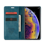 CASEME 013 Series PU Leather Wallet Mobile Phone Shell with Stand for iPhone XS Max 6.5 inch