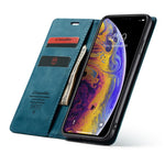 CASEME 013 Series PU Leather Wallet Mobile Phone Shell with Stand for iPhone XS Max 6.5 inch