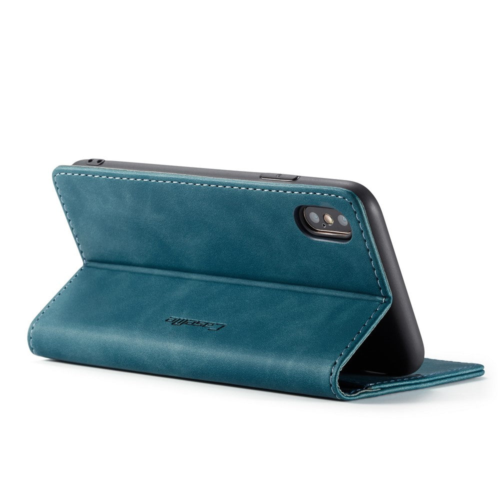 CASEME 013 Series PU Leather Wallet Mobile Phone Shell with Stand for iPhone XS Max 6.5 inch
