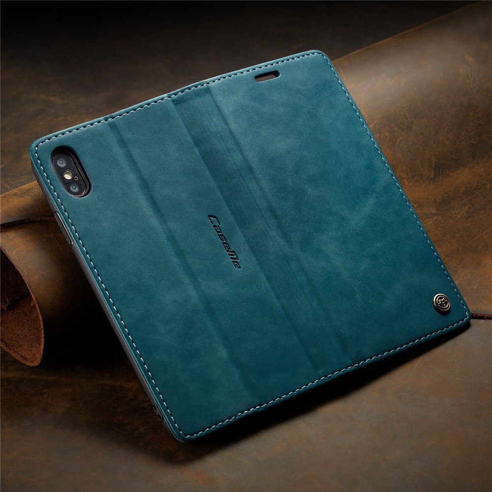 CASEME 013 Series PU Leather Wallet Mobile Phone Shell with Stand for iPhone XS Max 6.5 inch