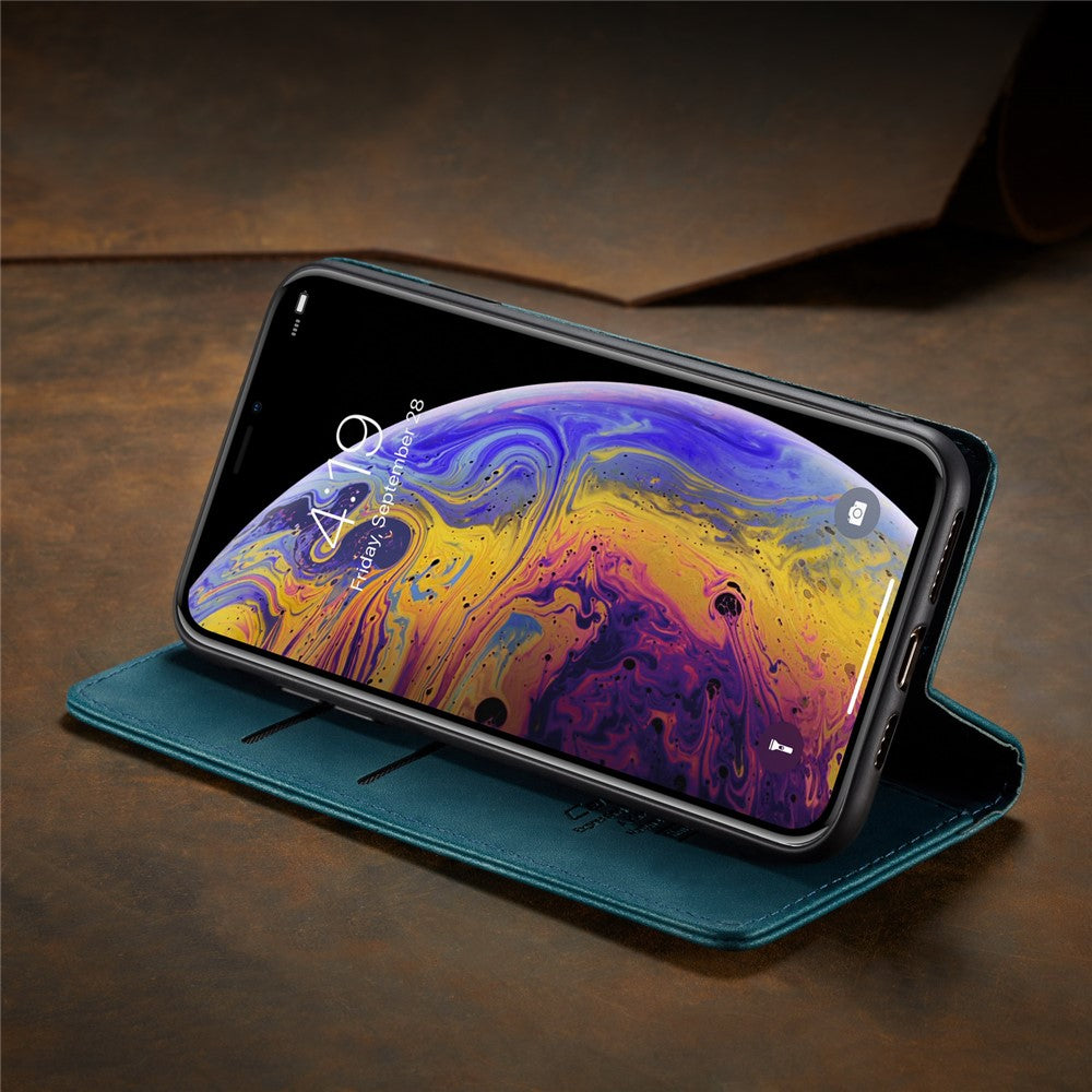 CASEME 013 Series PU Leather Wallet Mobile Phone Shell with Stand for iPhone XS Max 6.5 inch