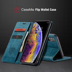 CASEME 013 Series PU Leather Wallet Mobile Phone Shell with Stand for iPhone XS Max 6.5 inch