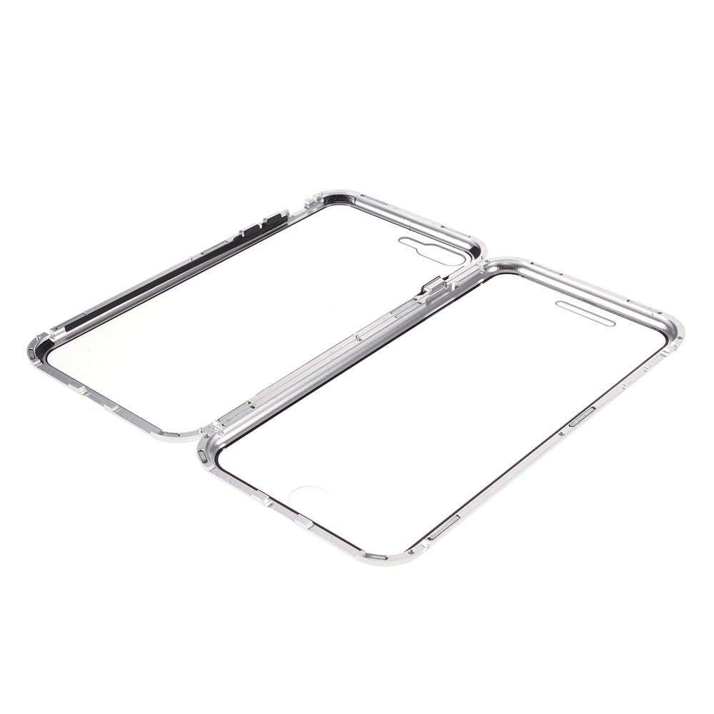 Magnetic Frame Tempered Glass Phone Shell All-Round Full Protection for iPhone 8 Plus / 7 Plus 5.5 inch