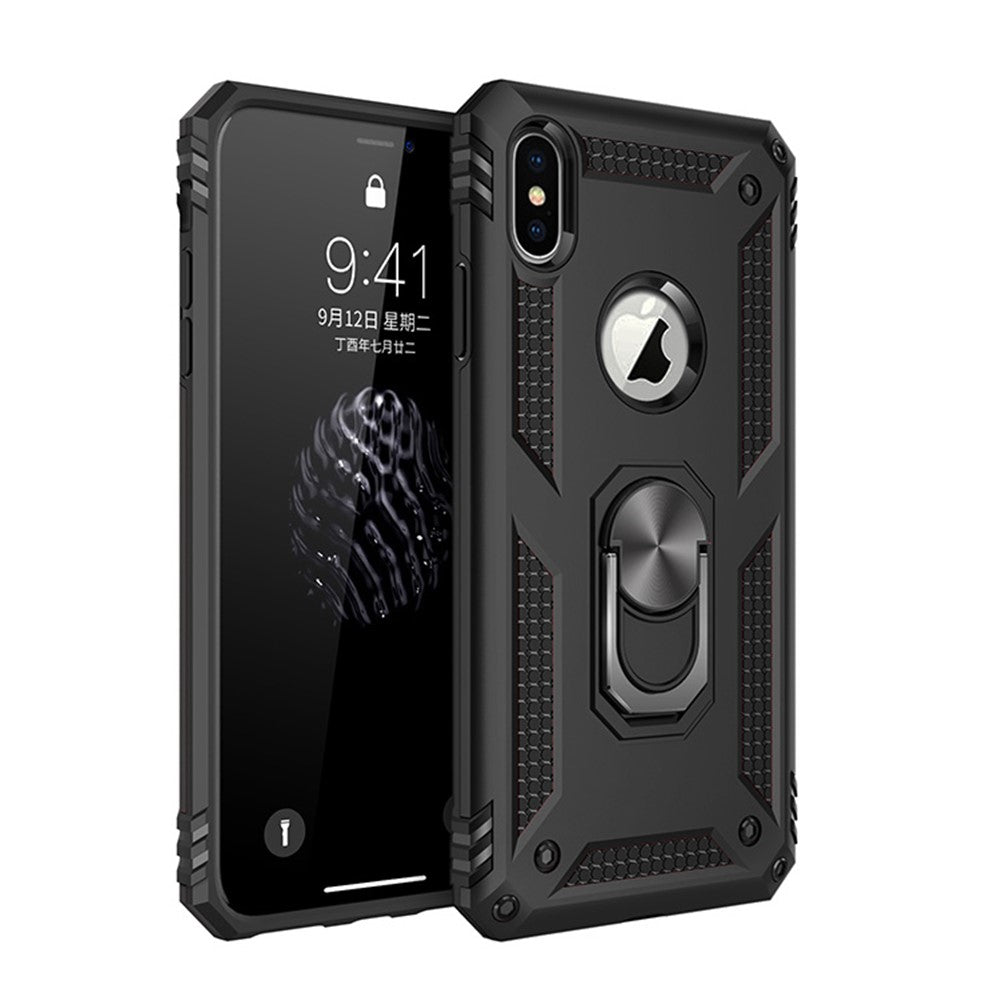 Armor PC TPU Hybrid Phone Casing with Kickstand for iPhone XS Max 6.5 inch