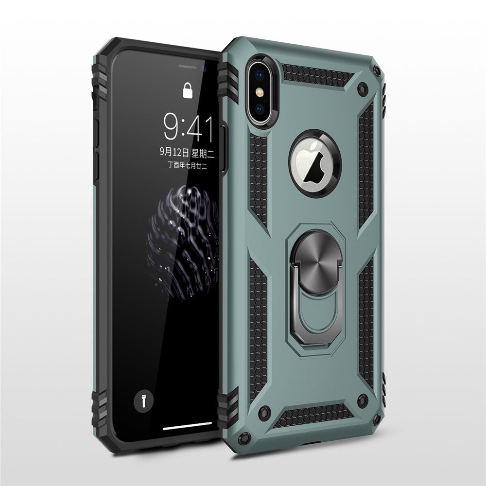 Armor PC TPU Hybrid Phone Casing with Kickstand for iPhone XS Max 6.5 inch
