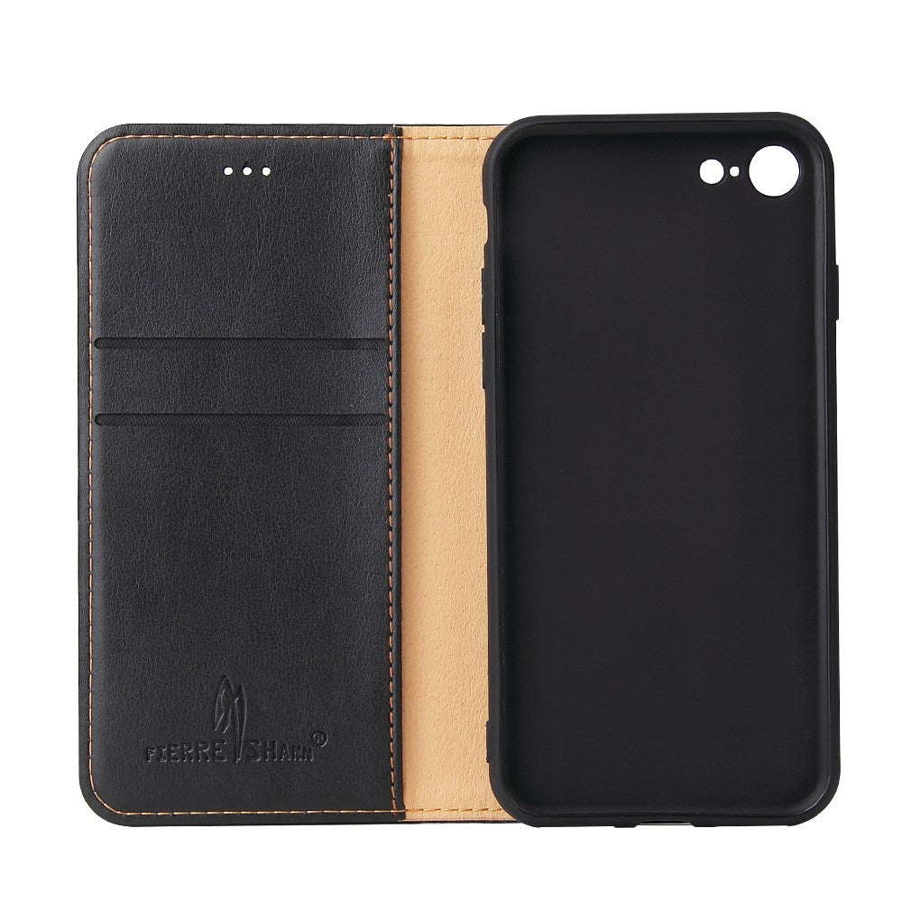 Auto-absorbed PU Leather Wallet Stand Case for iPhone 8/7/SE (2020)/SE (2022)