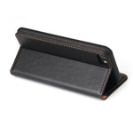 Auto-absorbed PU Leather Wallet Stand Case for iPhone 8/7/SE (2020)/SE (2022)