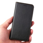 Auto-absorbed PU Leather Wallet Stand Case for iPhone 8/7/SE (2020)/SE (2022)