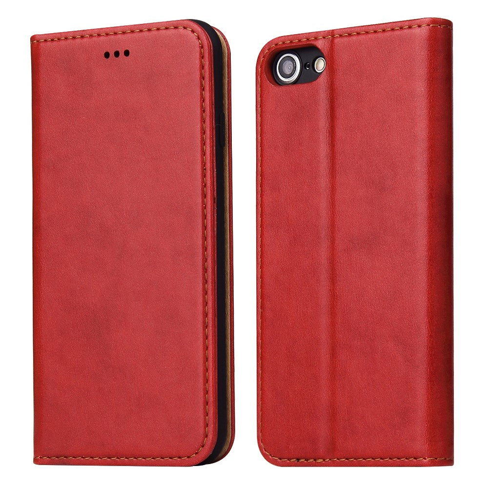 Auto-absorbed PU Leather Wallet Stand Case for iPhone 8/7/SE (2020)/SE (2022)