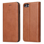 Auto-absorbed PU Leather Wallet Stand Case for iPhone 8/7/SE (2020)/SE (2022)