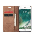 CASEME 013 Series Auto-absorbed PU Leather Wallet Stand Case for iPhone 7 Plus  / 8 Plus 5.5 inch