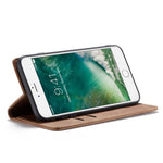 CASEME 013 Series Auto-absorbed PU Leather Wallet Stand Case for iPhone 7 Plus  / 8 Plus 5.5 inch