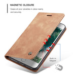 CASEME 013 Series Auto-absorbed PU Leather Wallet Stand Case for iPhone 7 Plus  / 8 Plus 5.5 inch